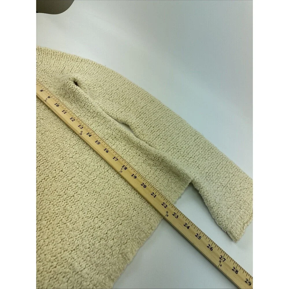 J Crew Cream Turtleneck‎ Sweater Bell Sleeve Pullover Vintage Wool Womens Medium